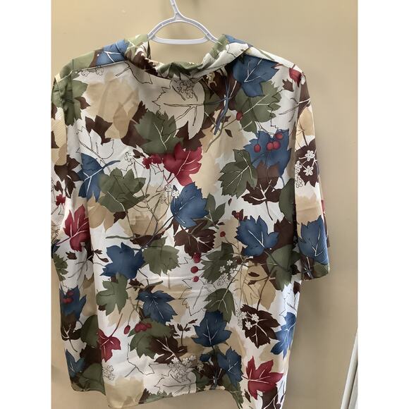 Alfred Dunner Size 20 W Blouse Fall Leaves - Picture 2 of 4